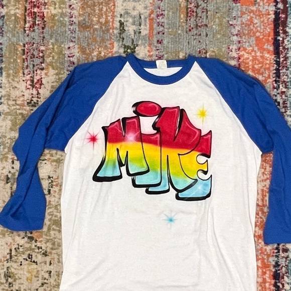 Vintage 1980s Mike Graphitti Baseball Style Screen Stars Single Stitch 80s Tee - Picture 2 of 4